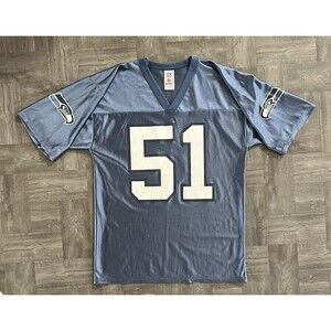 Lofa Tatupu #51 Seattle Seahawks NFL Players Blue Football Jersey Men's Medium M